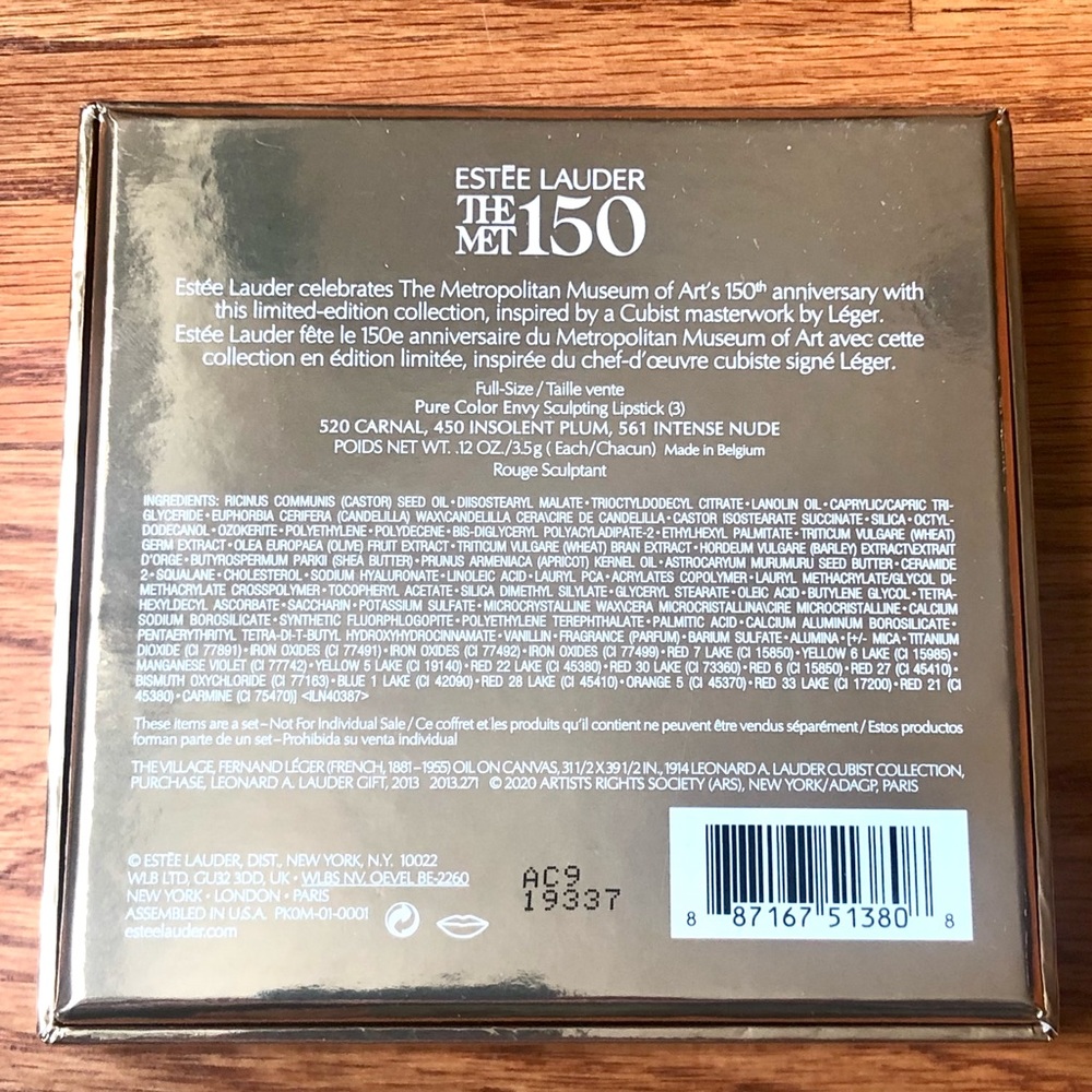 ✨HP✨NIB Estée Lauder THE MET 150 Limited Edition Lipstick Trio Set - Picture 8 of 10